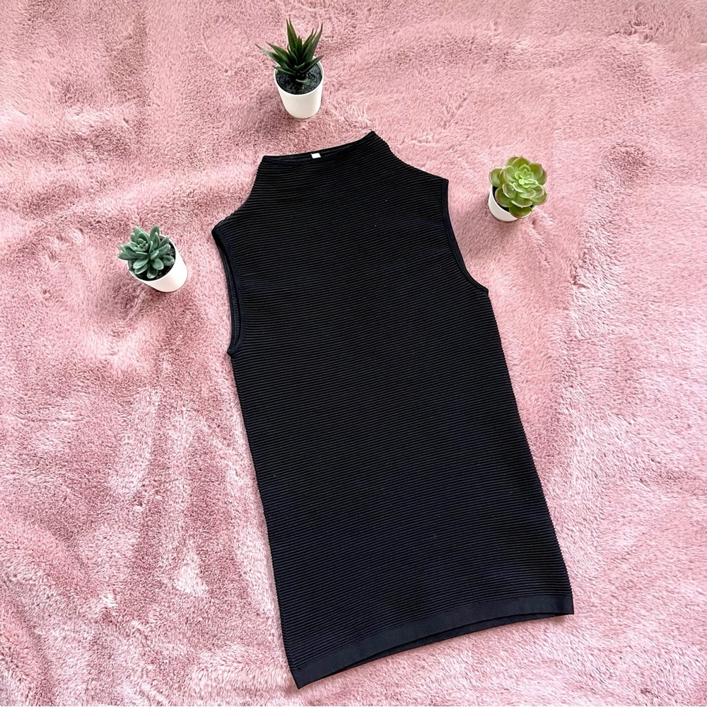 Babaton High Neck Black Tank  Top (Size X-Small) from Aritzia